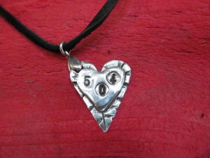 Double 504 Heart $65  (4.3 g fine silver)